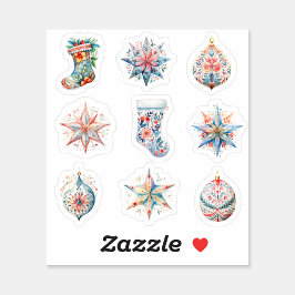 navidades Boho Personalizado Pegatina de Vinyl de 