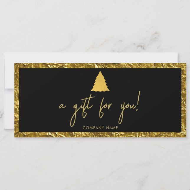 Navidades Bolsa de Regalo Comercial Gold (Reverso)