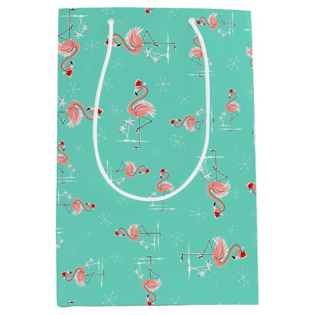 Navidades Bolsa de regalo de medio tipo Flamingo T (Anverso)
