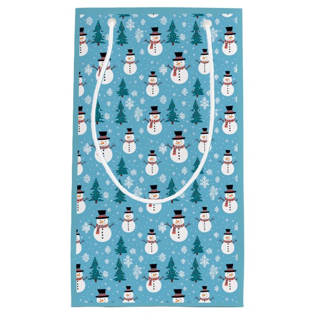 Navidades Bolsa de regalo de Snowman (Anverso)