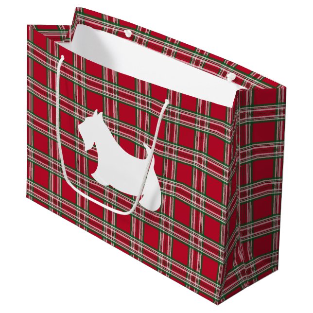 Navidades Bolsa de Regalo Terrier de Escocia (Angulo Anverso)