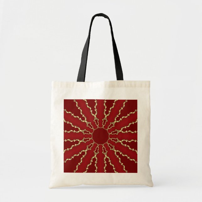Navidades Bolsa de Tote decorativa de Dios Rojo (Frente)