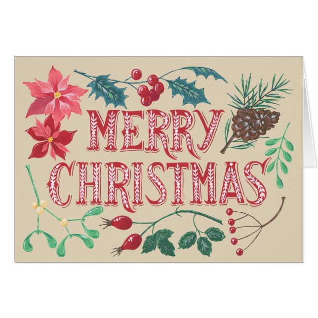 Navidades botánicos tradicionales (Anverso (Horizontal))