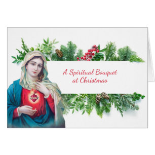 Navidades Bouquet espiritual Virgin Mary Prayer