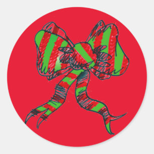 Navidades Bow Pegatinas