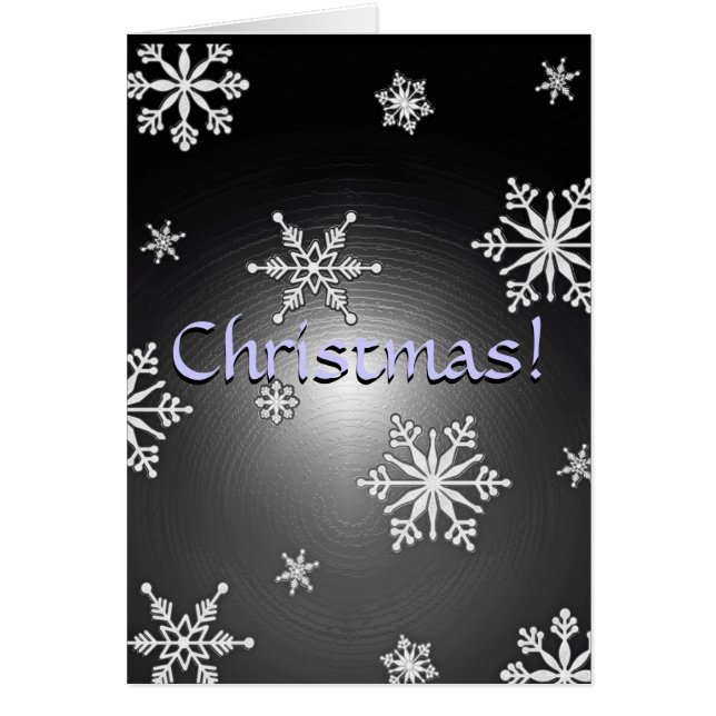 Navidades Brilla De Nieve Negro Y Gris En Inglés I (Frente)