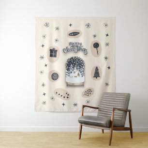 navidades brillantes de holydays_2_a_2 tapiz de ta