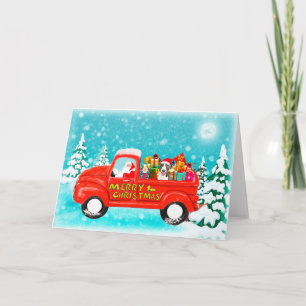 Navidades Bull Terrier regalo tarjeta de envío de