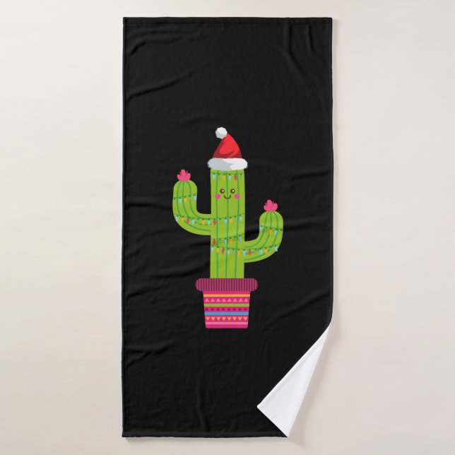 Navidades Cactus (Toalla de baño)