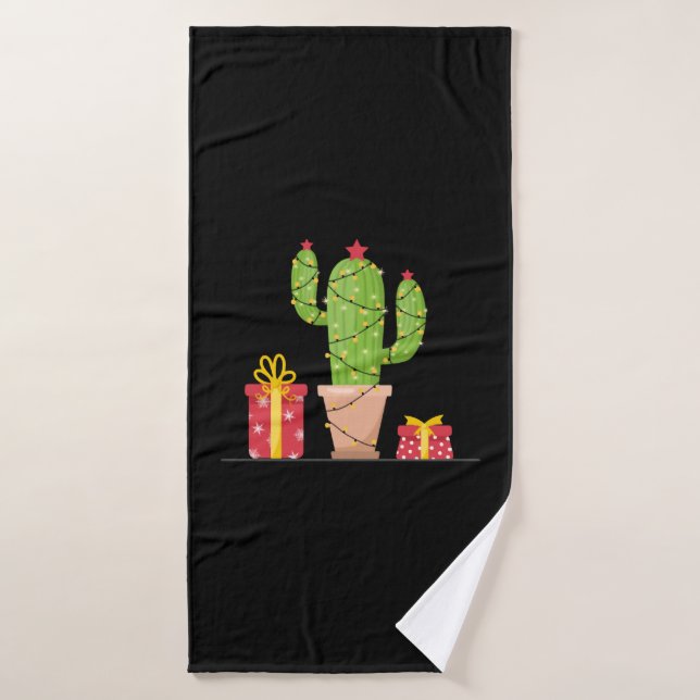 Navidades Cactus (Toalla de baño)