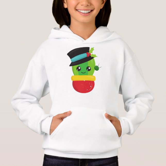 Navidades Cactus, Cute Cactus, Gorra, Mistletoe (Anverso)