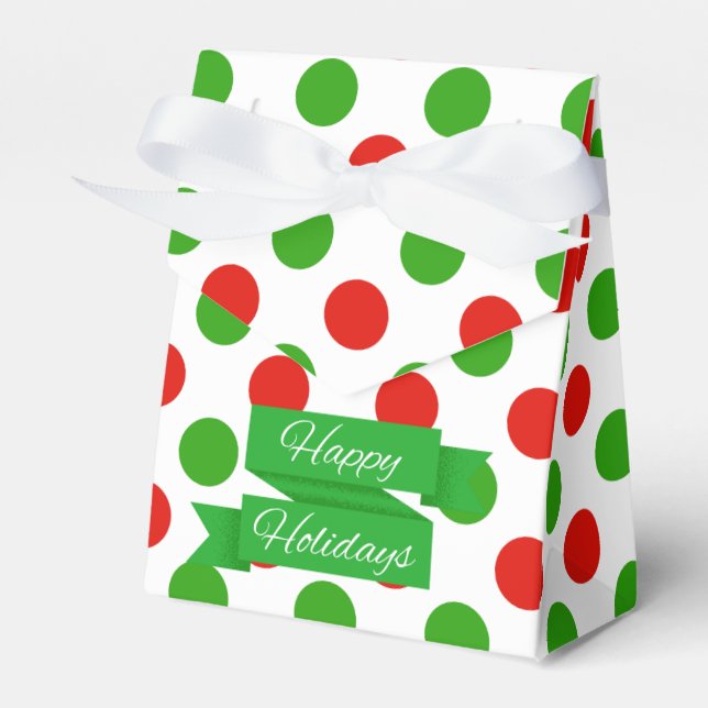 Navidades Caja de Favor del Patrón de Punto de Pol (Front Side)
