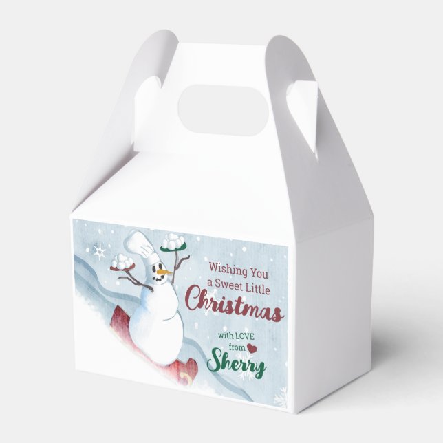 Navidades caja de regalo personalizada de vacacion (Reverso)