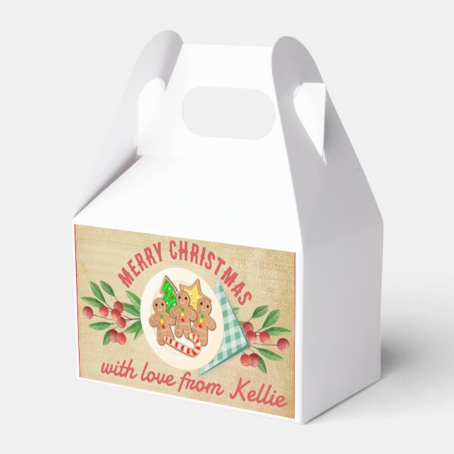 Navidades caja de regalo personalizada de vacacion (Reverso)