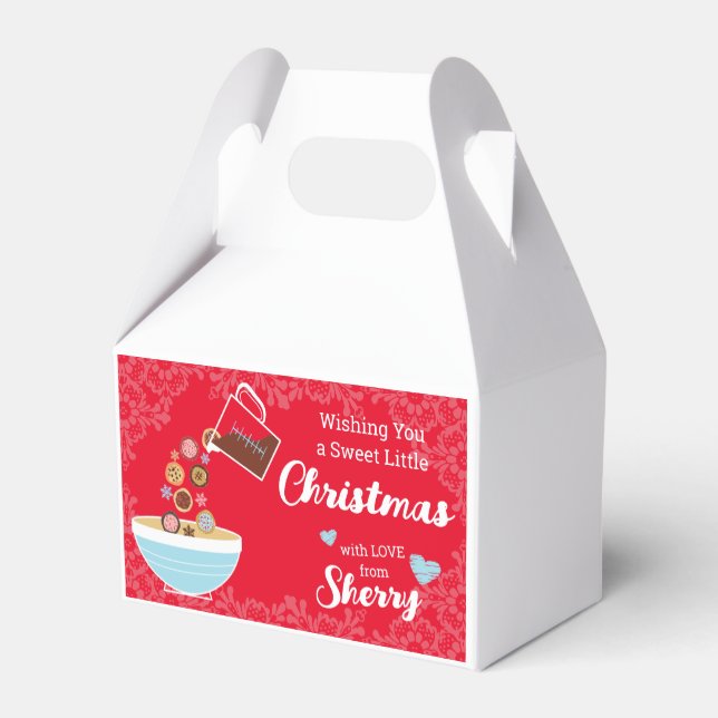 Navidades caja de regalo personalizada de vacacion (Reverso)