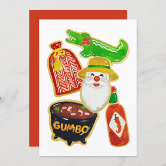 Navidades cajun cocina invitaciones