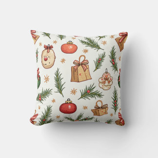 Navidades cálidos, almohada acogedora