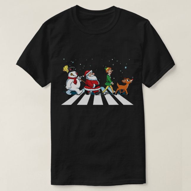 Navidades Caminan camiseta (Diseño del anverso)