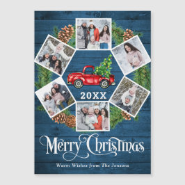Navidades Camión 6 FOTO Tarjeta magnética de tipo