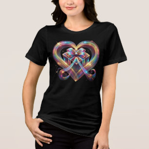 Navidades Camisa del corazón, Regalo, Cereza, Colo