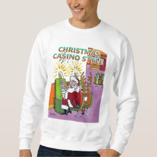 Navidades Camisas sudaderas blancas estilo Casino