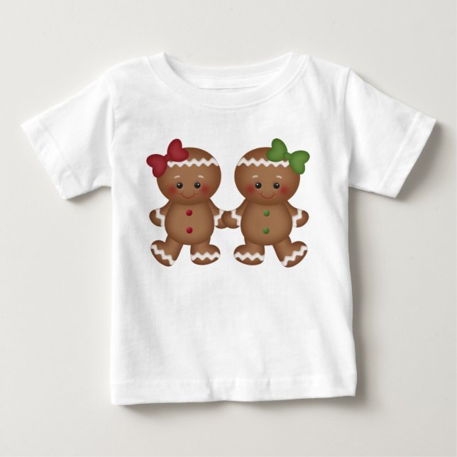 Navidades Camiseta de bebé Gingerbread (Anverso)