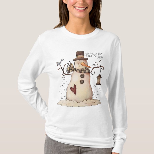 Navidades camiseta de mujeres Inspiradoras nevadas (Anverso)