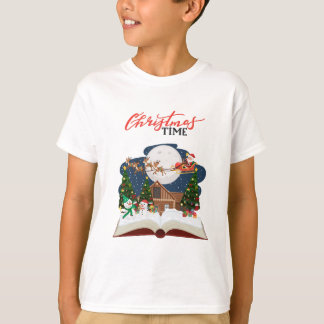 Navidades Camiseta de niño en el tiempo