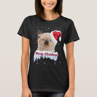 Navidades Camiseta Gatita - Camiseta Regalo Gato