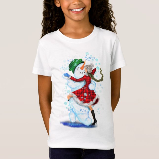 Navidades Camiseta Niña y Baile Chica (Anverso)