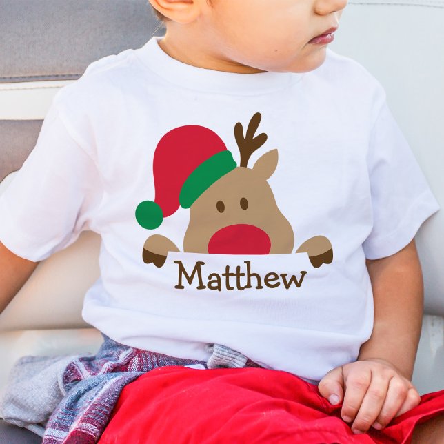Navidades Camiseta Personalizada Infantil de reno (Subido por el creador)