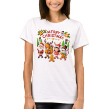 navidades camisetas mujeres y rastreador de santa 
