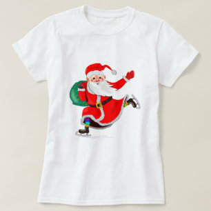 Navidades Camisetas Santa Claus con regalos