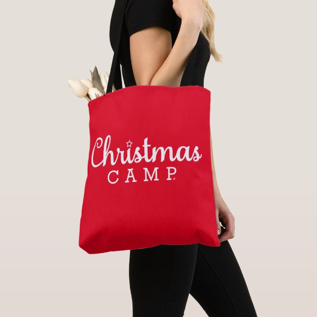 Navidades Camp Tote Bag | Verde | Bolsas de Navida (Detalle)