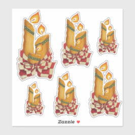 Navidades Candles Vinyl pegatinas de corte