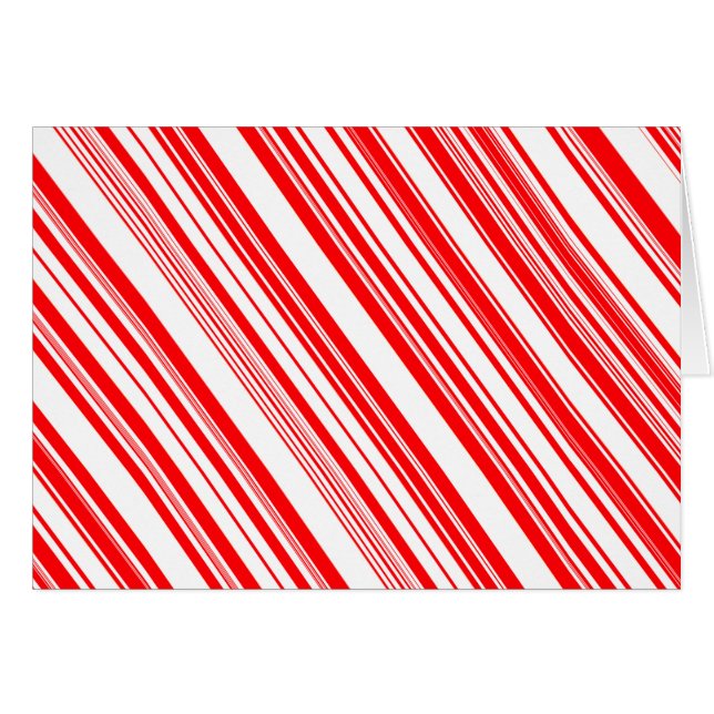 Navidades Candy Cane Holidays Red White Stripes (Anverso (Horizontal))