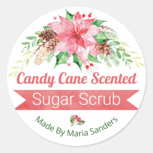 Navidades Candy Cane Scentrifugan Etiquetas de esc
