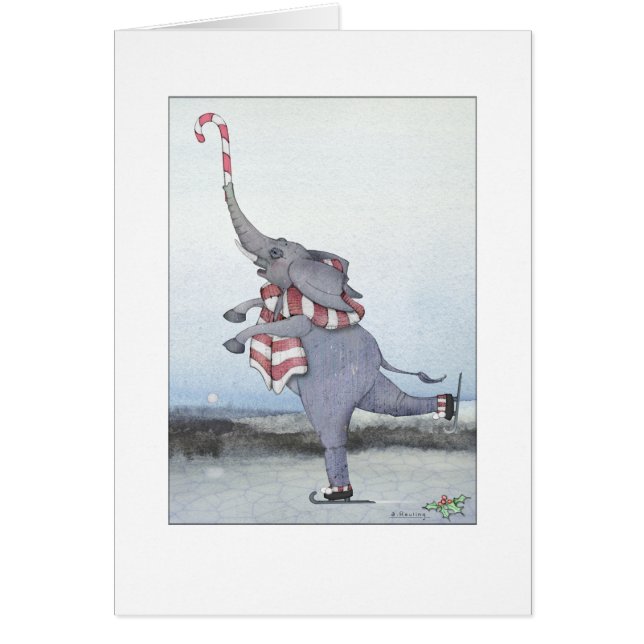 Navidades Candy Cane Skyline Elephant (Frente)