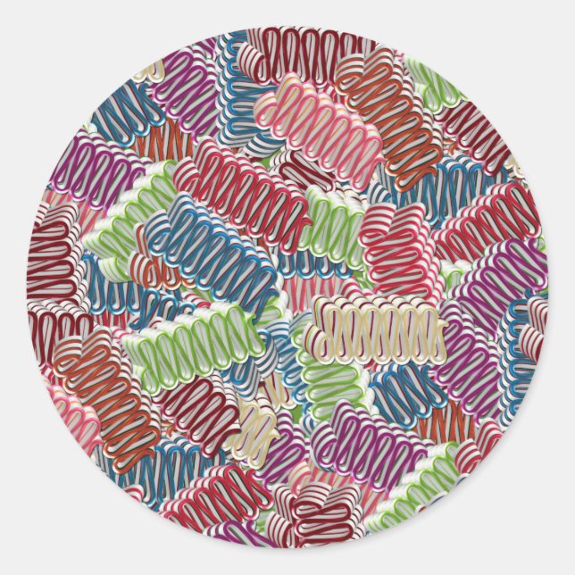 Navidades Candy-ROUND PEGATINAS (Anverso)