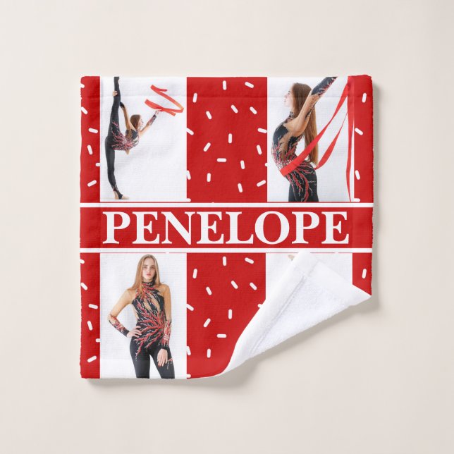 Navidades Candy Sprinkle 4 Collage de fotos (Toallita)