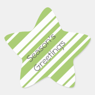 Navidades Candy Stripe Star Pegatina