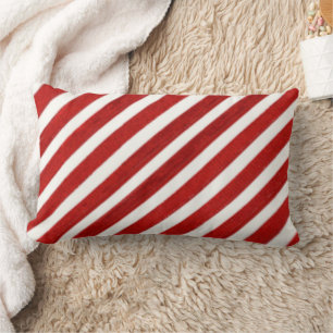 Navidades candycane almohada patrón festividad