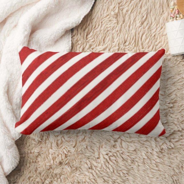 Navidades candycane almohada patrón festividad (Manta)