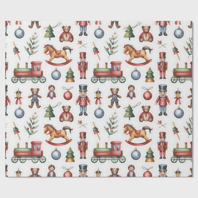 Navidades caprichosos de papel de envolvimiento de (Superficie plana)