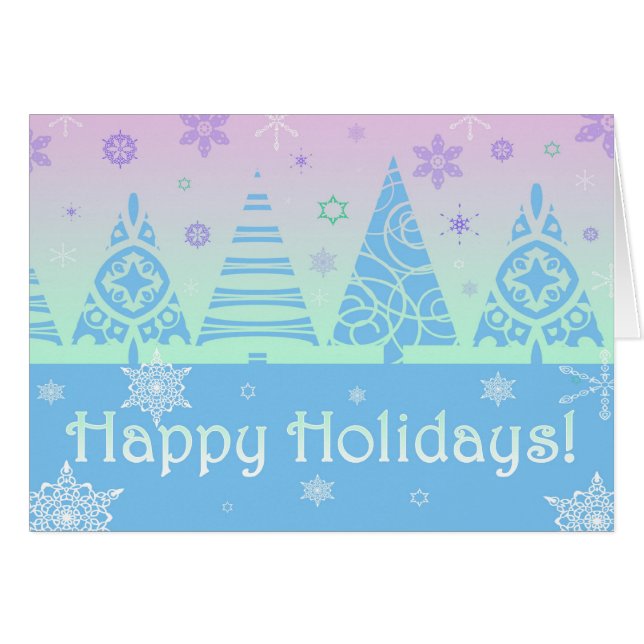 Navidades Card Fun Trees (Anverso (Horizontal))