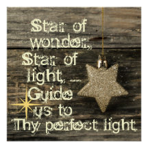 Navidades Carol Estrella de la Maravilla Poster