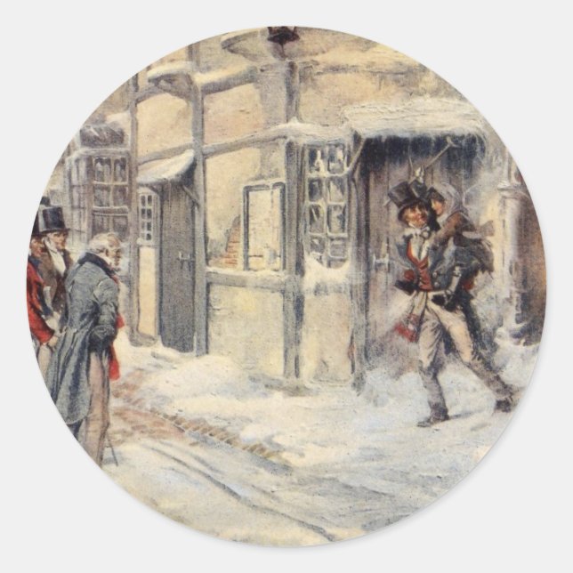 Navidades Carol Pegatina (Anverso)