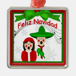 Navidades Caroleros Mexicanos Pareja Ornamento Pre