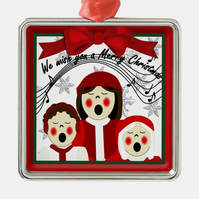 Navidades Carolers Ornamento Premium (Frente)