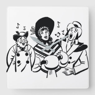 **NAVIDADES CAROLERS** RELOJ DE MURO CUADRADO